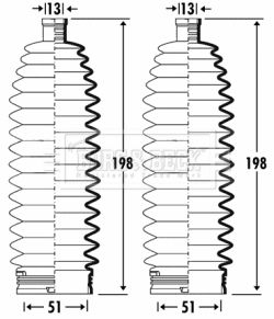 BORG & BECK Paljekumisarja, ohjaus BSG3361